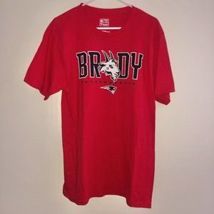 FANATICS OFFICIAL NFL NEW ENGLAND PATRIOTS TOM BRADY SHORT SLEEVED SHIRT (M)